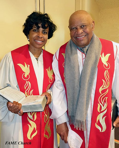 2019 /Walt Baby Love & Rev Patrica Coleman - Shaw at FAME Church - Los Angeles