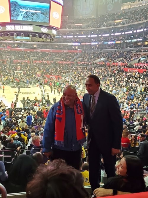 2019 / Rev. Walt Baby Love & with Steven A. Smith from ESPN at Staples Center
